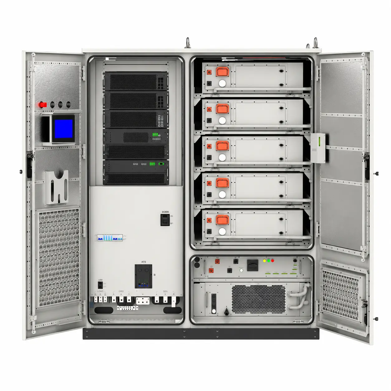 KUNETIC 125kW 261kWh liquid-cooled commercial battery storage cabinet