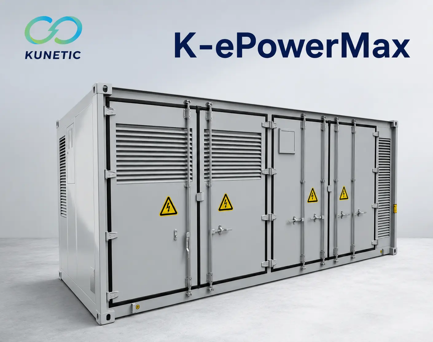 KUNETIC 1.4MWh solar-diesel hybrid battery energy storage container