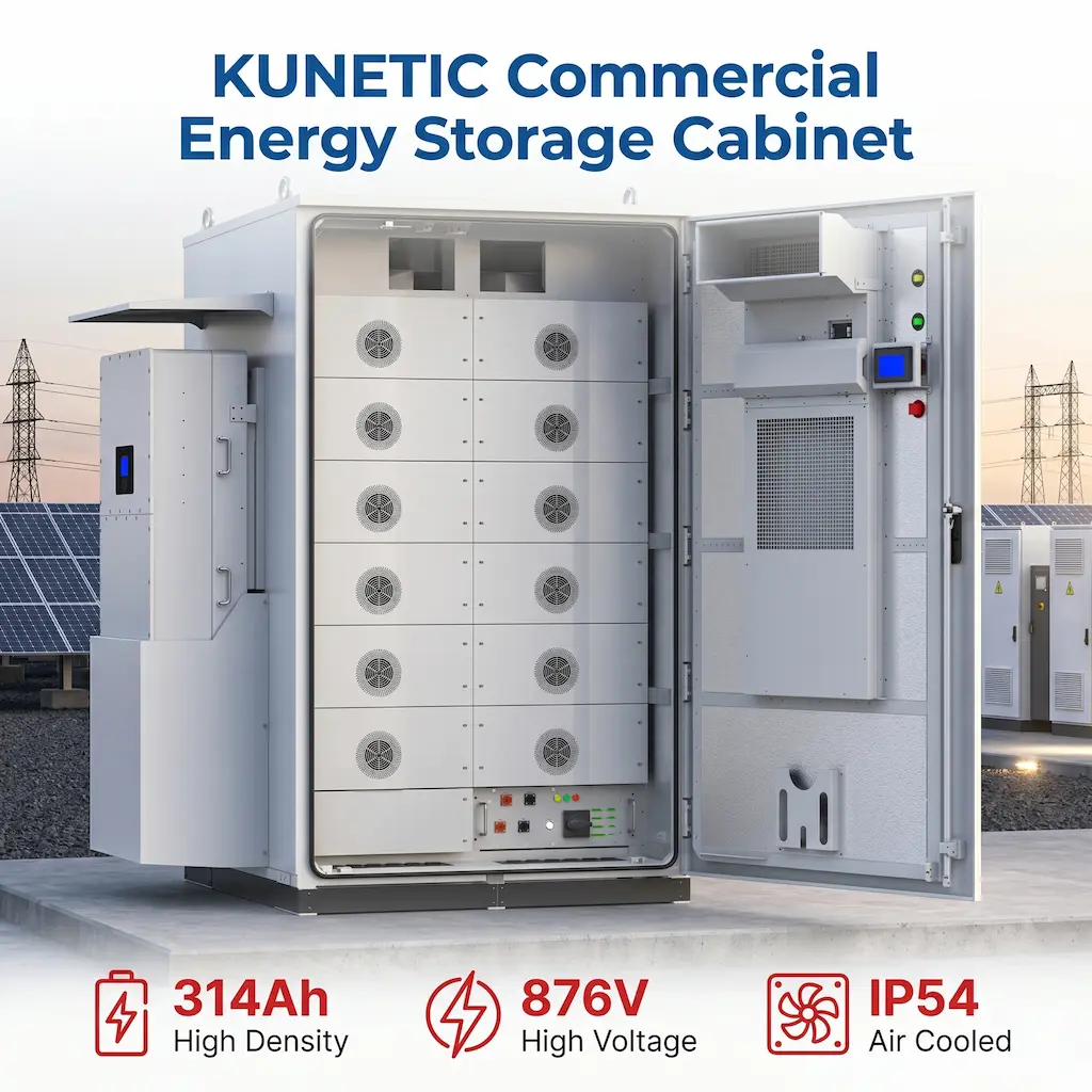 KUNETIC K-eBank-241F2 241kWh outdoor all-in-one battery energy storage system