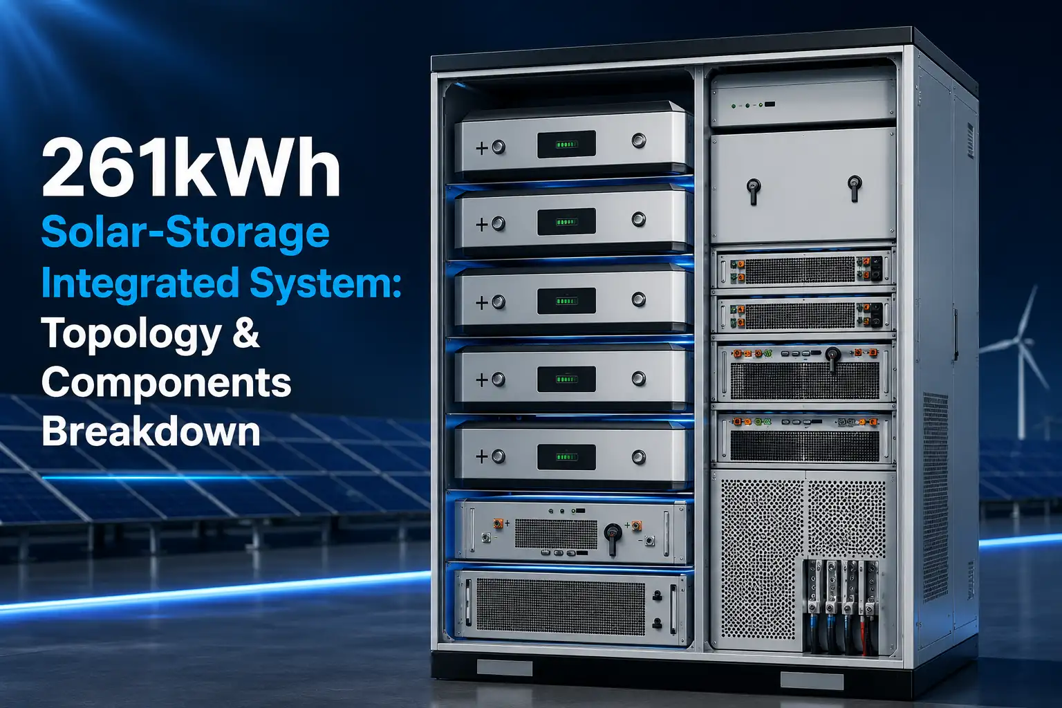 261kWh Solar-Storage Integrated System: Topology & Components Breakdown