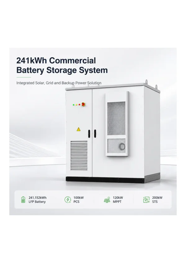 KUNETIC K-eBank-241FHYB2 241kWh Commercial Battery Storage System Datasheet