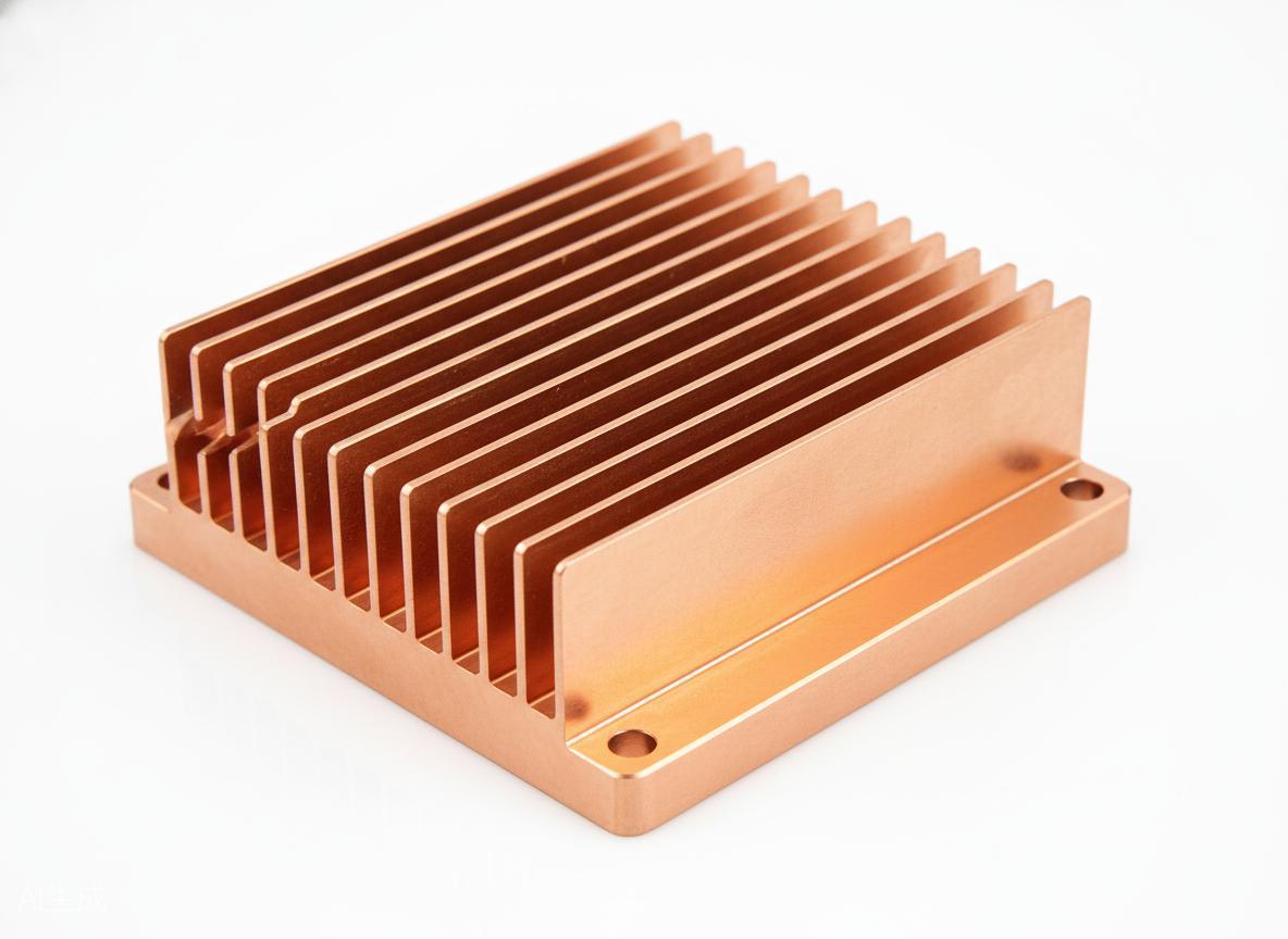 Copper CNC part